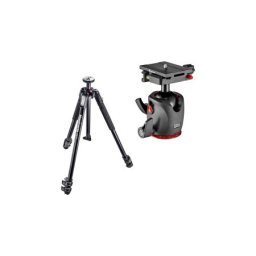 Manfrotto tripod set mt190x3-bdl 190x3 alu with ball head q6 ( 83061 )