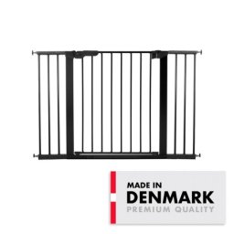 BabyDan Premier sigurnosna ogradica sa 6 produžetaka 112–119.3 cm – pressure fit, crna ( 20007 )