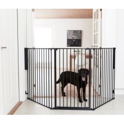 BabyDan Pet Flex L Extra Tall Sigurnosna Ograda za Pse 90–223 cm – Zidna, Crna ( 20022 )