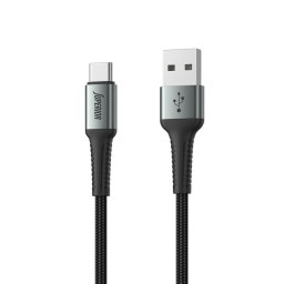 KABL USB SUPERIOR SU-K108 PLATNENI 27W 3A SA USB-A NA USB-C 2M CRNI *TH *SR NOVO+