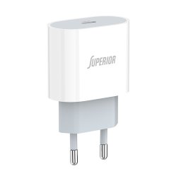 PUNJAČ BEZ KABLA SUPERIOR CO-DC55 (P1202) 20W 3A BELI *TH *SR