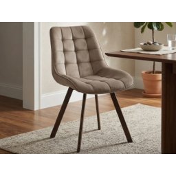 Trpezarijska stolica Victoria 1345 Bež/Braon metalne noge 575x455x850 ( 775-528 )