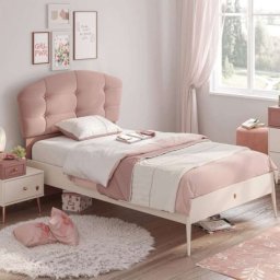 Cilek Elegance krevet sa tapaciranim uzglavljem(100x200 cm) ( 20.84.1301.00-21.20.1039.00 )