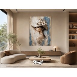 Moderne slike na platnu Romansa u plavom ms306