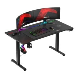 Huzaro podesivi električni gejmerski sto 140x70cm hero 8.7 rbg black ( 8211 )