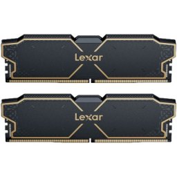 Lexar 16GB THOR DDR5 6000 CL38 1.3V Memory with heatsink, Dual pack, Black Color, EAN: 843367136094 ( LD5U16G60C38LG-RGD )