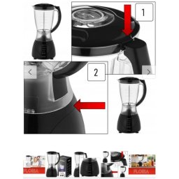 Floria Blender, zapremina 1.5 lit, 300 W, crni - ZLN3080