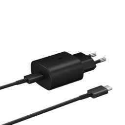 Kucni punjac super fast 25w/3a za samsung pd + kabal type-c na type c crni hq ( P976 )