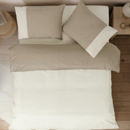 Dekordom Posteljina cb simple set bicolor double - beige/cream ( 025567 )
