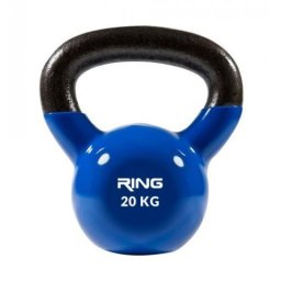 Ring kettlebell 20kg metal vinyl RX DB2174-20 blue