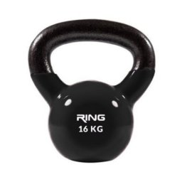 Ring 16kg metal+vinyl RX DB2174-16 black Kettlebell