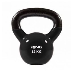 Ring 12kg metal+vinyl RX DB2174-12 black Kettlebell