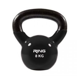 Ring metal+vinyl 8kg crni RX DB2174-8 black Kettlebell