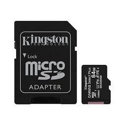 Kingston MEM SD MICRO 64GB Canvas Select Plus + Adapter SDCS3, 64GB