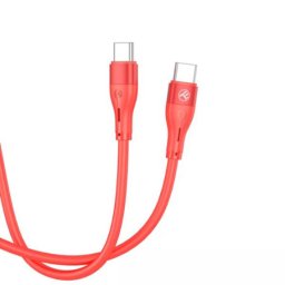 Tellur kabli type C to lightning sillicone PD30W 1M crveni ( 010-0753 )
