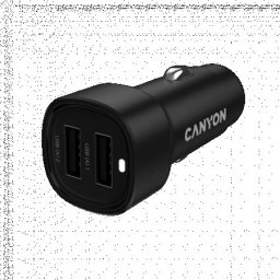 Canyon car charger OnDrive 24 24W 2xUSB-A Black ( CNE-CCABR2AA )
