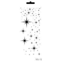 Stencil mix media MU12 series 10*25
