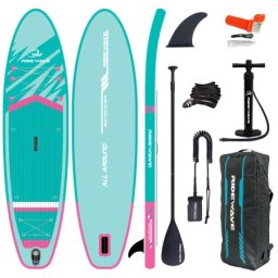 SUP daska na naduvavanje Ridewave svetlo plava - full set