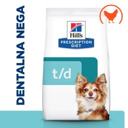 Hill’s Prescription Diet t/d Dental Care Mini Hrana za Pse sa Piletinom 3 kg