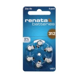 Baterija za slusni aparat zinc air dugmasta za312 6/1 renata ( BAT9637 )