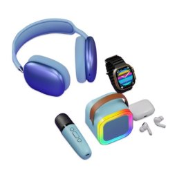 Karler bass k16-combo set (smart watch, zvucnik, slusalice bluetooth) plavi ( IT1211 )
