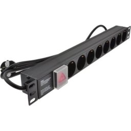 ExeLink Razvodni PDU panel za rack 19 in, sa 8 utičnih mesta, kabl 2m (aluminijum) ( EXE118 )