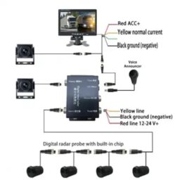 Kettz pmk-kt406ahd Parking senzori 1224v + monitor ahd 7 + 2*kamera ( 01-794 )