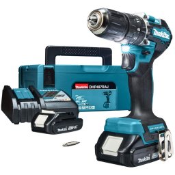 Akumulatorska vibraciona bušilica-odvrtač Makita DHP487RAJ; 18V; 2x2,0 Ah