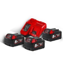 Milwaukee Punjač + 3 Baterije 18V M18 NRG-503 - 4933451423