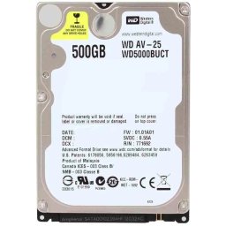 HDD 2.5 * 500GB WD5000BUCT WD AV-25 24/7 5400rpm 16mb SATA 9.5mm