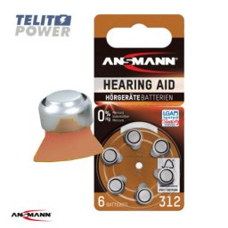 Ansmann 312 / PR41 baterije za slušne aparate - blister 6 kom. ( 3434 )
