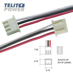 Konektor XH-3P 24AWG ( P-2310 )