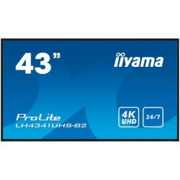 Iiyama lfd lh4341uhs-b2 43" 3840x2160 16:9 500cd 1200:1 8ms landscape, portrait ( LH4341UHS-B2 )