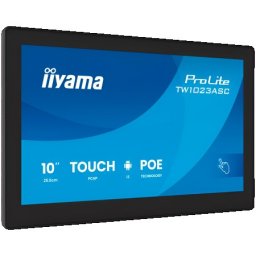 Iiyama tw1023asc-b3p 10,1" panel-pc with android 13+gms, soc uad-core rk3568 4gb, storage 32gb, pcap 10-points touch, 280x800, ips panel, s