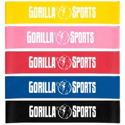 Gorilla Sports Set od 5 elastičnih traka za vežbanje ( 101015-00019-0174 )