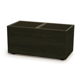 Saksija Madera 60x30cm Eco sa točkom - crna kafa 4625W ( 19950 )