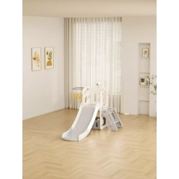 Feelkids Dečji tobogan sa košem i teleskopom “Elf” 160 cm (sivo beli) ( 26200 )