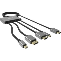 Kabl-display HUB Sandberg All-In-One USB C, DP, m DP, HDMI - HDMI 2m 509-21