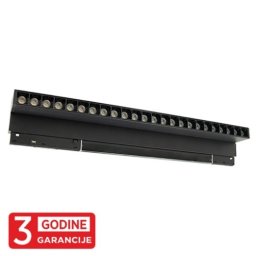 Magnetni šinski linearni LED reflektor 24W zglobni (Boja svetlosti: 3000K)