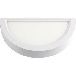 LED panel nadgradni polu-okrugli zidni 9W beli (Boja svetlosti: 3000K)