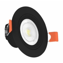 Ugradna LED rozetna 6W crna (Boja svetlosti: 3000K)