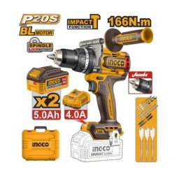 Ingco cidli201668e aku udarna buŠilica 166nm 2x5ah super ingco ( CIDLI201668E )