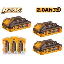 Ingco neto a cosli240311e set baterija 3x2ah super ( COSLI240311E )