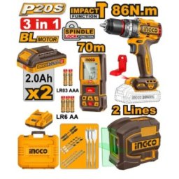 Ingco cosli251001e aku set (aku buŠ+laser+daljinomer) super ( COSLI251001E )