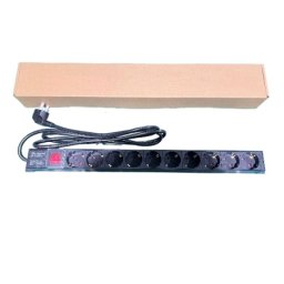 ExeLink Razvodni PDU panel za rack 19 in, sa 10 utičnih mesta, kabl 2m (aluminijum) ( EXE120 )