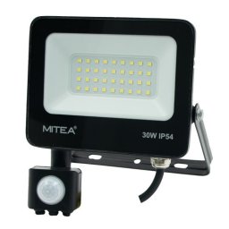 Crni LED reflektor sa senzorom 30W za šire dvorište
