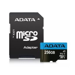 A-DATA UHS-I MicroSDXC 256GB class 10 + adapter AUSDX256GUICL10A1-RA1