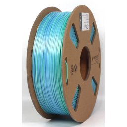 GEMBIRD 3DP-PLA-SK-01-BG PLA Svilenkasti duga Filament za 3D stampac 1.75mm, kotur 1KG blue/green