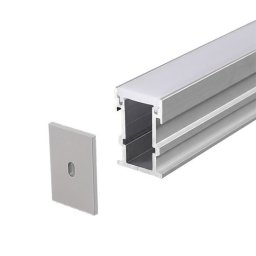 Ugradno-nadgradni ALU profil za LED trake 21 × 25,8 mm
