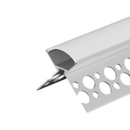 Ugaoni ugradni aluminijumski profil za LED trake i pločice 36 × 36 mm